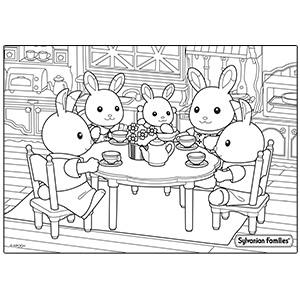 Sylvanian Families Colouring